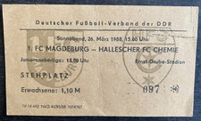 4047 Ticket OL 1987/88 1. FC