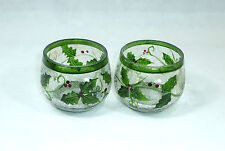 Zwei seltene Gläser Wien um 1900 Mistel Glas 