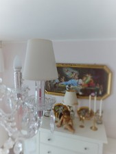  Lampenschirm Klemmschirm Antikweiß 11x7x11 Kronleuchter Lüster Clip Aufstecker