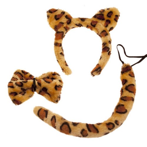 Leoparden ohren schwanz - ohren, &