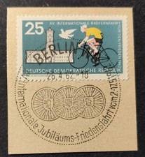 DDR,  SONDERSTEMPEL, Friedensfahrt 1962,   auf Mi-Nr. 888, gestempelt / 11
