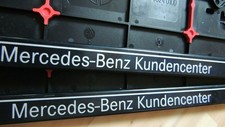 MERCEDES BENZ 2x Kennzeichenhalter ? Kennzeichenhalterung KFZ ? Kundencenter