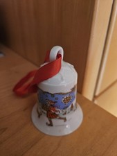 Hutschenreuther Porzellan Weihnachtsglocke*1990*Flußland*Weihnachten Deko*top