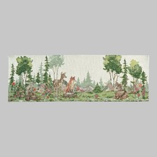 Sander Gobelin Tischläufer 32x96 cm HURON Herbst Winter Tiere des Waldes