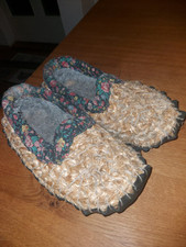 Sehr alte Strohschuhe , Hexenschuhe, Hausschuhe, Gr.39  Karneval Fasnet Fasching