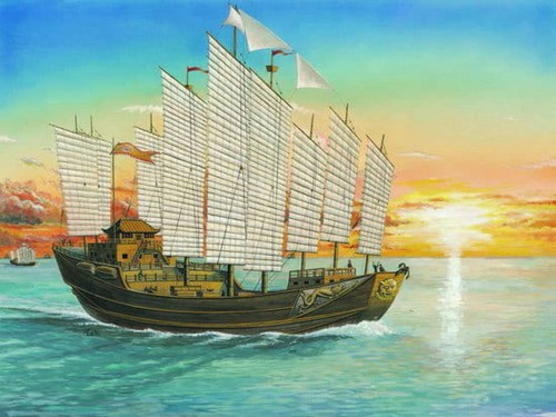 Chinesische dschunke chengho - chinesische,