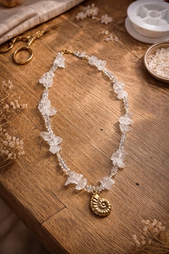 Bergkristall roh kette schmuck - roh,