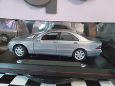 Maisto Modellauto 1:18, Mercedes Benz S-Klasse hellblau Bj:98, TOP-Zustand