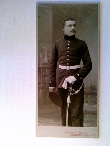 Kabinettfoto portrait soldat - kabinettfoto,,