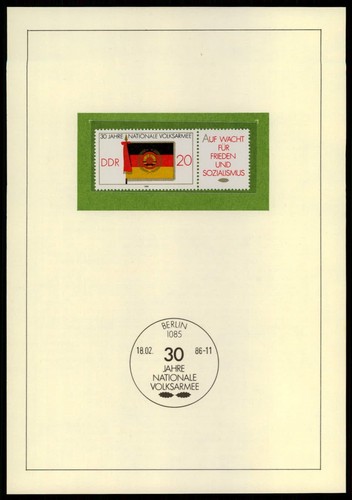 Ddr schmuckblatt 1986 30 - 1986,
