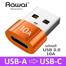 Adapter USB A auf USB Typ C - 10A USB 3.0 - Schnellladen schnelle Daten mega gut