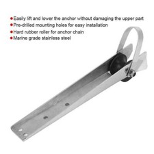 Ankerrolle Buganker Bugrolle Anker Edelstahl Bootsanker Rollenhalterung 390mm