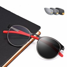 Herren Rund Metall Lesebrille