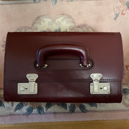 Leder handkoffer braun - handkoffer,