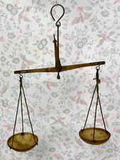 alte kleine 12 cm breite Hornschalenwaage Apothekerwaage Handwaage Goldwaage