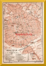 Krefeld +Original Stadtplan