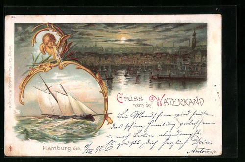 Lithographie hamburg neustadt - lithographie, hamburg-neustadt
