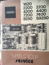 Grundig 1620, 2200, 2230, 4200, 4400, 7200, 8250 etc.  fernseher scheckheft