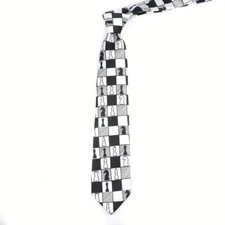 Krawatte für Schachspieler, mit Schachbrett und Schachfiguren