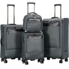 Grau koffer gepäck - set, kabine