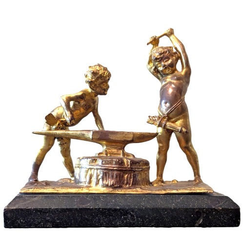 Putten skulptur bronze clodion - putten,