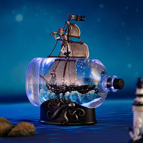 Piratenschiff einer flasche - piratenschiff,