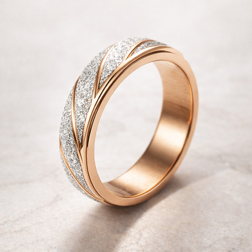 Ring drehbar rosegold gold - ring,