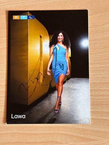 Lawa dsds autogrammkarte - lawa,