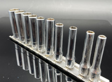 Snap-on 6Kant Stecknuss Satz Lang Zoll 10Tlg. Snapon  USA 1/4Zoll