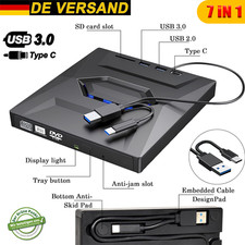 7 in 1 Externes CD/DVD