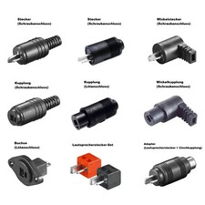 Lautsprecher Stecker -Kupplung -Buchsen 2-pol. DIN 41529 Speaker Plug LS Stecker