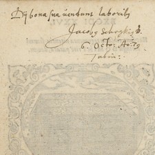 Autograph Jakob Degen