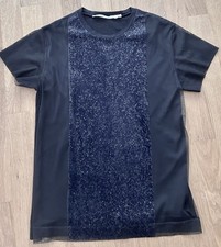 luxuriöses  Pailletten-Shirt von Dorothee SCHUMACHER Gr.3 ( 38 ) in schwarz