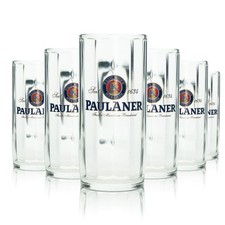 6x Paulaner Bier Glas 0,3l