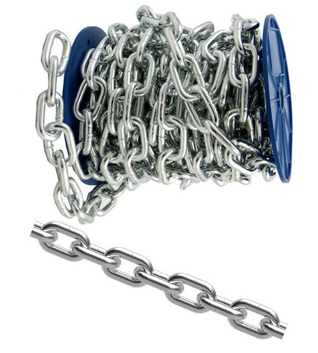 ø2 10mm stahlkette verzinkt - Ø2-10mm,