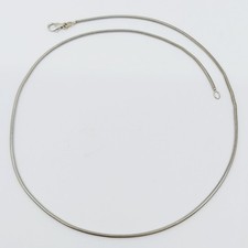 1 Schlangenkette 750/- Weißgold, Länge: 42,5 cm, 4,83g