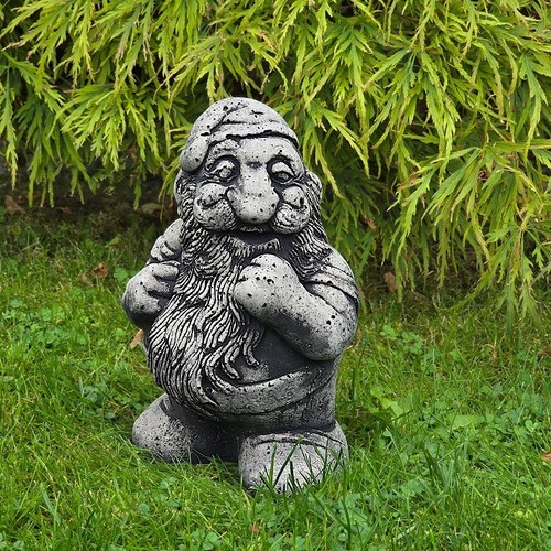 Steinfigur gartenzwerg gnom - steinfigur,