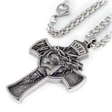 Edelstahl Anhänger Kreuz