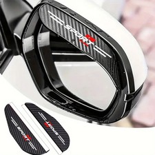 2x  Sport Auto Rückspiegel Regenschutz Sonnenblende Aussenspiegel Carbon Design