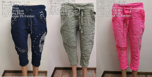 Totenkopf glitzer capri - glitzer,