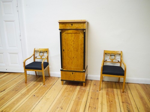 Biedermeier pfeiler schrank - biedermeier,