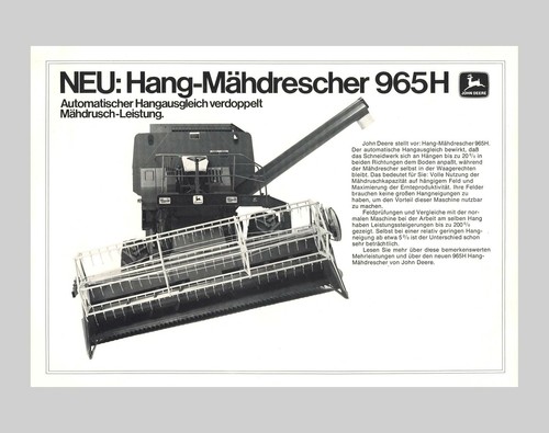 John deere mähdrescher 965 - deere, h