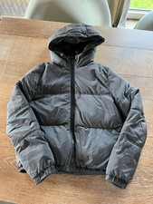 Winterjacke H&M Damen xs Schwarz Grau Kaputzenjacke Daunenjacke warm Kaputze