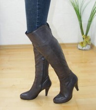 schöne 5th Avenue Echtleder High-Heel Overknee Stiefel Gr. 39 Überkniestiefel