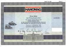 HANOMAG Komatsu 1988 Hannover Daimler Massey Ferguson Tokyo 50 DM Deko Radlader