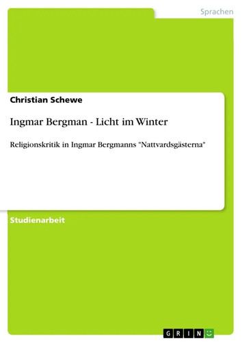 Ingmar bergman licht im - ingmar,