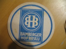 1 VK Bierdeckel Bamberger Hofbräu von ca 1936