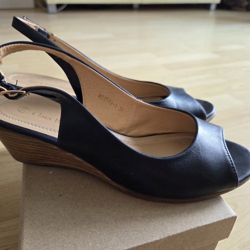 Sandalen wedge peep - peep, toe