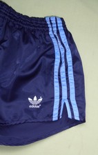 "ADIDAS" Glanz Nylon Short , Gr.6 , dunkelblau-hellblau "GUTER ZUSTAND"