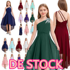 Festlich^Mädchen Kleid Eine Schulter Kleider Kinder Hochzeit Blumenmädchenkleid